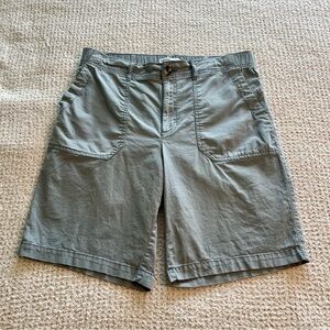 Women’s Sonoma Gray Bermuda Shorts Lightweight Cotton Blend Size Large